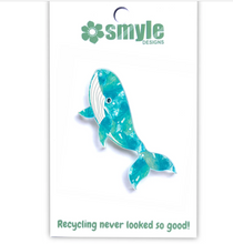Load image into Gallery viewer, Whale Pin Made in Australia from recycled Acrylic, Smyle Designs