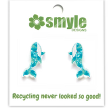 Load image into Gallery viewer, Whale Studs  Made in Australia from recycled Acrylic, Smyle Designs