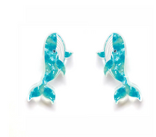 Load image into Gallery viewer, Whale Studs  Made in Australia from recycled Acrylic, Smyle Designs