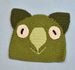 C 1-2. Wombat Beanie, hat  100% Wool Child: 1 - 2   yrs Sage, mint dk sage