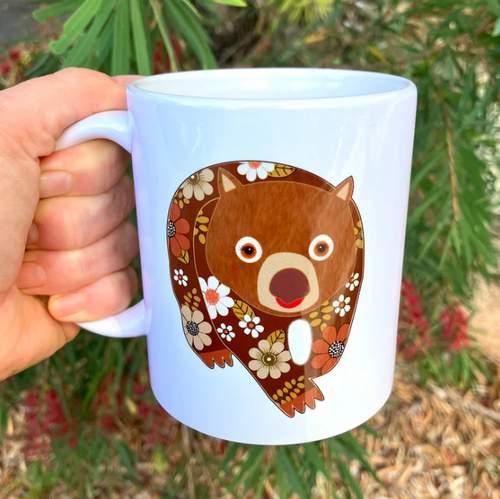Wombat Mug By Smile designs printed in australia  Smyle Designs