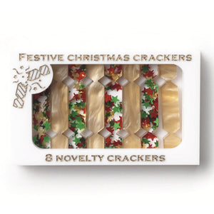 Christmas Crackers Box Brooch - White By Martini Slippers  Interactive