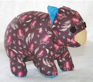 Blossom Wombat toy ready for soft release to loveing home Suitable for under 3 yrs