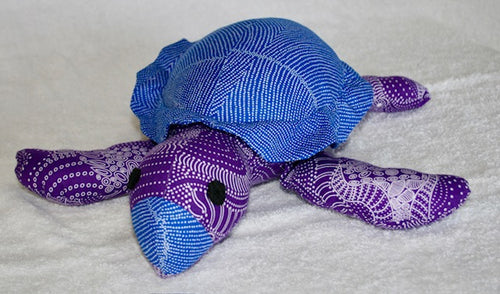 Bubles Sea Turtle Plushy toy : Aboriginal fabric : suitable under 3 yrs