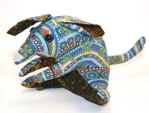 Butterfly spirits Bilby soft plushy toy Aboriginal Fabric : Not suitable under 3 years( eyes )