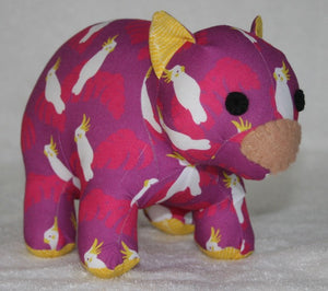 Cocky Wombat toy Plushy made in Australia Suitable for under 3 yrs