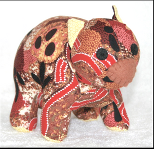 Emy Wombat toy Plushy made in Australia Suitable for under 3 yrs