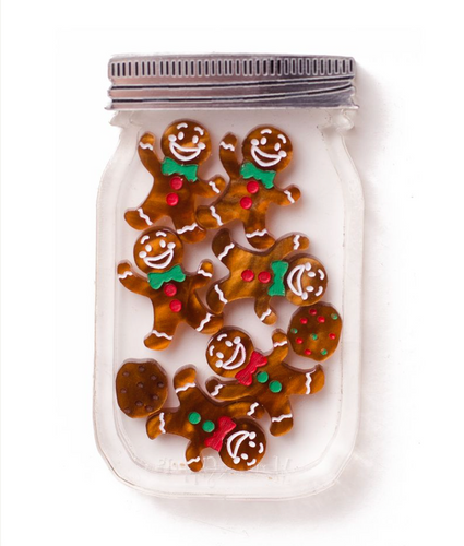 Gingernread cookie jar Brooch By Martini Slippers