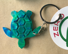 Load image into Gallery viewer, Turtle Key Ring  Mother Earth Green Made from Drink bottle lids in Australia