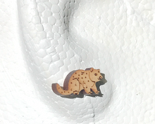 Load image into Gallery viewer, Quoll spotted Huon pine Wood  17 mm studs By Dianna