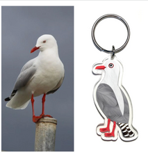 Load image into Gallery viewer, SeaGull   Key Ring by  in Australia from recycled Acrylic, Smyle Designs (