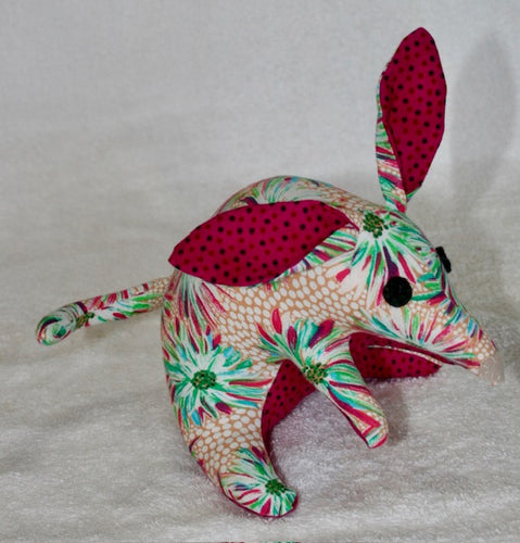 Spring Bilby soft plushy toy Aboriginal Fabric : Suitable under 3 years