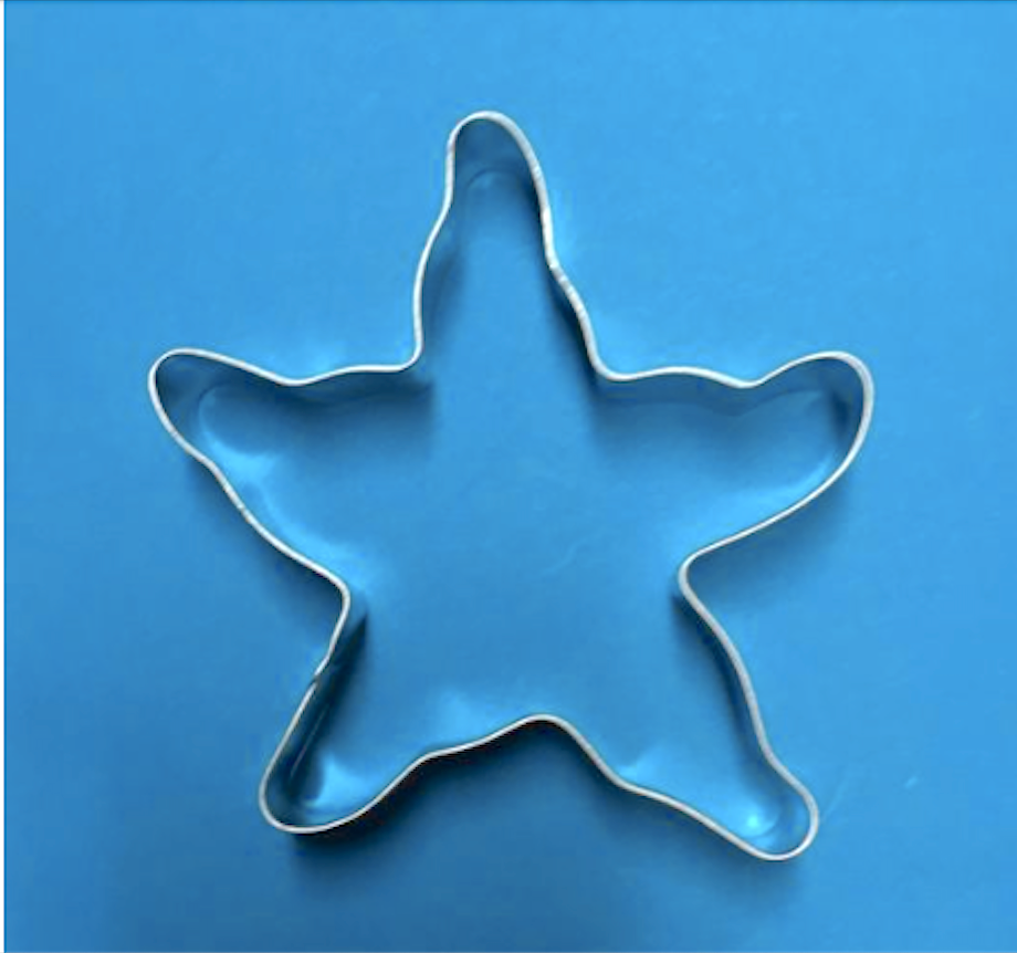 Star Fish Cookie Cutter Australian made tin plate