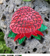 Load image into Gallery viewer, Waratah  Brooch  By Oh Pluto made in Australia