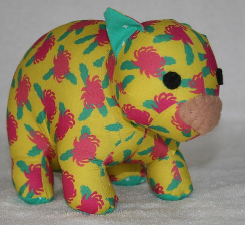 Warra Wombat toy Plushy made in Australia Suitable for under 3 yrs