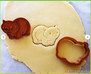 AA Wombat cookie Cutter 3D printed Made in Australia.