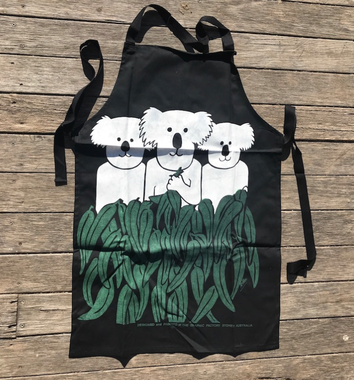 Koala family of 3 Cotton  Drill Apron