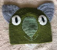 Load image into Gallery viewer, B. Wombat Beanie, hat   100% wool Baby 6 - 12mths:  Light sage light  grey