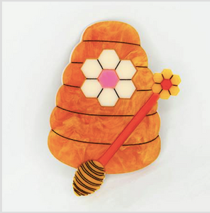 Bee Hive Brooch  by Daisy Jean