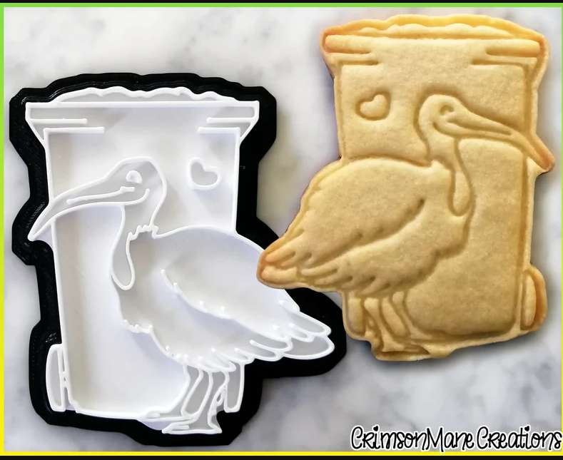A Bin Chicken cookie Cutter 3D printed Made in Australia.