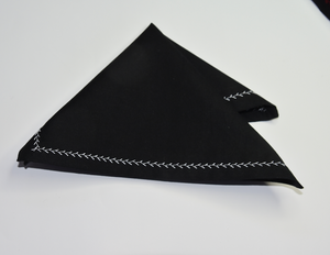 z Pocket Chief Black white contrast stitching   Unique Limited Edition By Rocklilywombats
