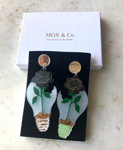 Black Rose Dangles limited Edition by Mox + co In store now!