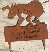 Load image into Gallery viewer, Bunyip  Rusted steel Garden Art  By Dianna at Rocklilywombats (includes postage in Aust) International freight extra