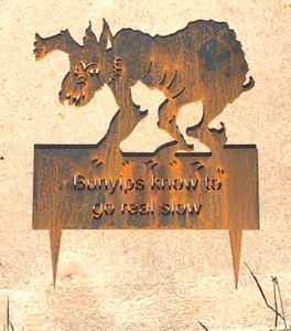 Bunyip  Rusted steel Garden Art  By Dianna at Rocklilywombats (includes postage in Aust) International freight extra