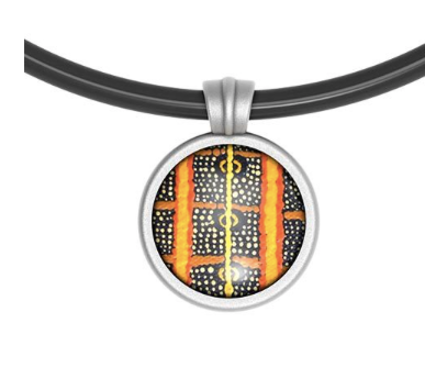 Caterpiller Pendant Round, Aboriginal designs, Allegria Designs