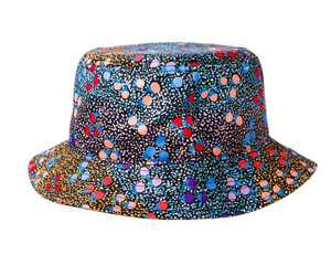 Charlene Marshall Aboriginal design  LARGE  Bucket hat made in China Not avail to USA