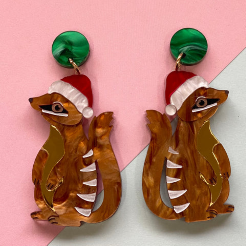 Christmas Numbat Dangles  by Mox + co