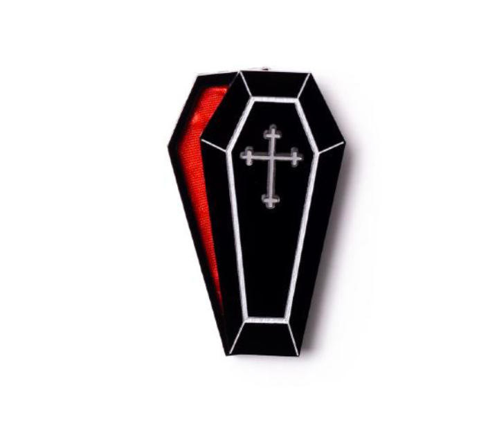 Coffin Brooch  By Martini Slippers