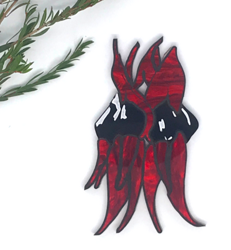 Sturt Pea Sturt Brooch by Mox + Co x
