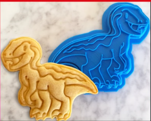 A Raptor Cutter 3D printed  cookie cutterMade in Australia.