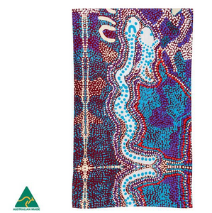 Elaine Lane Aboriginal design tea towel, made in Australia