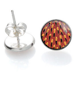 Echidna Spine  Stud Earrings, Aboriginal designs, Allegria Designs