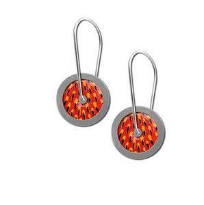 Echidna spine earrings loop round allegria rocklilywombats