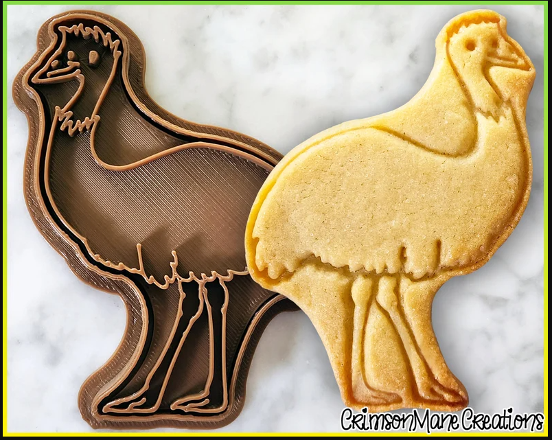 Emu cookie Cutter  Made in Australia by Crimson Mane