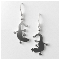 Gecko earrings deals