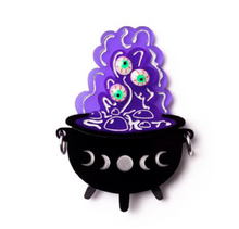 Load image into Gallery viewer, Ghastly Cauldron Brooch  By Martini Slippers