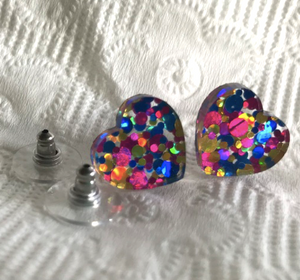 $5 Studs  and 76 great colours affordable fun ! Select here  Ssterling silver posts and comfort backs   by Rocklilywombats