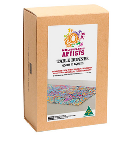 Judy Watson Aboriginal design Table Runner, made in Australia