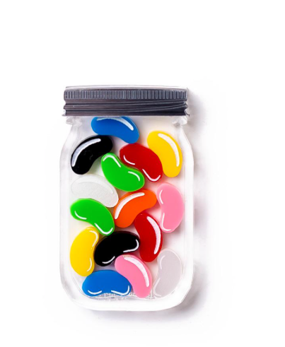 Jelly Bean  jar Brooch  By Martini Slippers