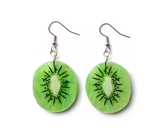 Kiwi Fruit Earrings By Martini Slippers