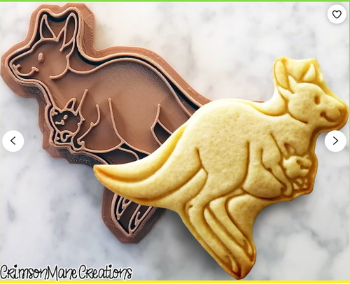 Kangaroo cookie Cutter  Made in Australia by Crimson Mane