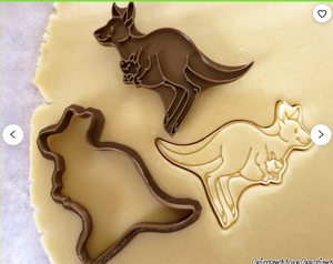 A Kangaroo cookie Cutter 3D printed Made in Australia.