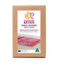 Load image into Gallery viewer, Murdie Morris Red/Pink Aboriginal design Table Runner, made in Australia