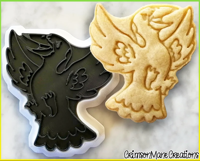 A Magpie cookie Cutter 3D printed Made in Australia.