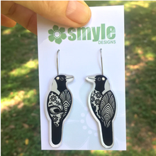 Load image into Gallery viewer, Magpie  Earrings  by Smyle Made in Australia from recycled acrylic
