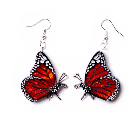 Monarch Butterfly Earrings By Martini Slippers
